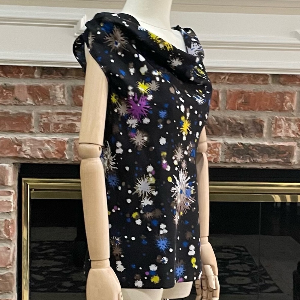 Matthew Williamson by Impulse black starburst top / S / Excellent condition - Picture 3 of 13